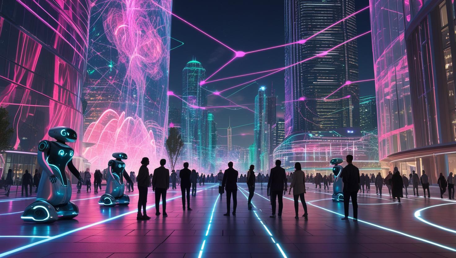 Ilustrasi perkembangan AI dalam teknologi modern